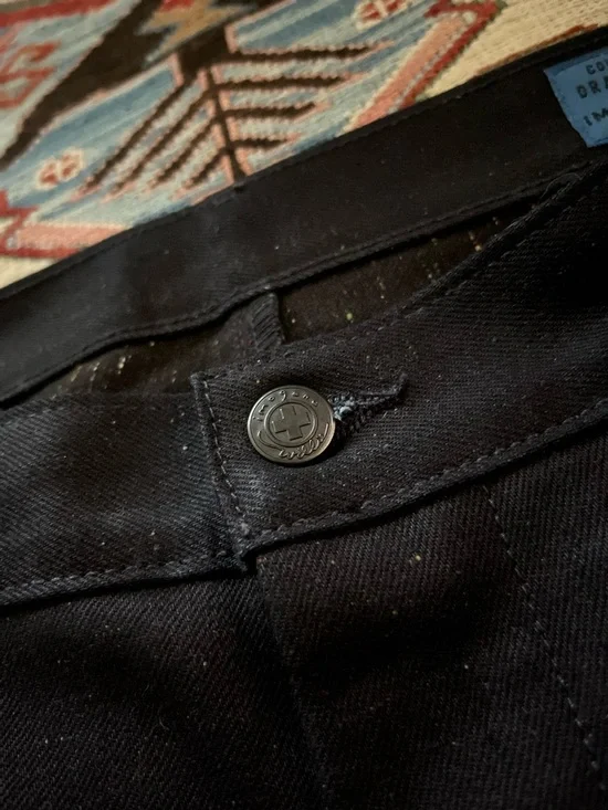Imogene + Willie Black Indigo Nep Selvedge Denim Pants, Size 32, Made in USA - Picture 7 of 13
